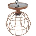 Ver imagem 6 de Lustre Teto Plafon Industrial Aramado Globo Retrô Luminária Vintage Cobre Rose Gold Agp Ilumini
