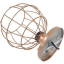 Ver imagem 5 de Lustre Teto Plafon Industrial Aramado Globo Retrô Luminária Vintage Cobre Rose Gold Agp Ilumini