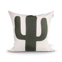 Ver imagem 4 de Capa Almofada para Sala Costela de Adão Verde Estampada Kit 3 Capas 45cm x 45cm + Almofada Nó Escand