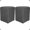 Ver imagem 1 de Kit 2 Puff Dado Decorativo para Sala Quarto Penteadeira Suede Cores