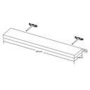 Ver imagem 4 de Prateleira Suspensa para Parede Suporte Invisível 90x17cm Tamburato Artany