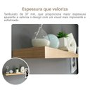 Ver imagem 7 de Prateleira Suspensa para Parede Suporte Invisível 90x17cm Tamburato Artany