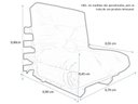 Ver imagem 4 de Sofa Cama Solteiro Futon Dobrável Verde Militar