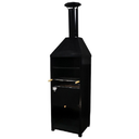 Ver imagem 1 de Churrasqueira Gourmet de Aço Preto Fosco Grelhas Inox Suporte de Espetos