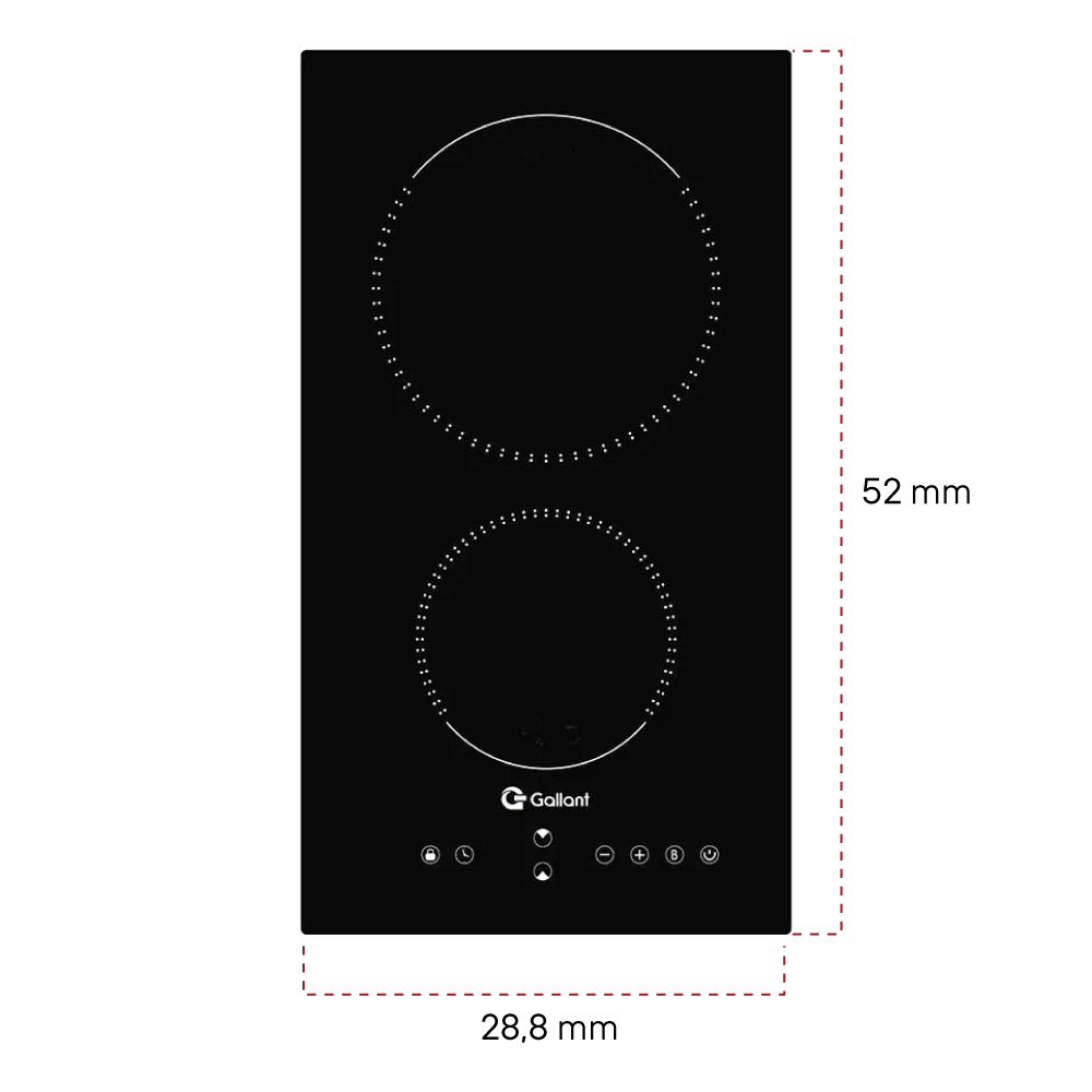 Cooktop de Indução 2 Bocas Gallant Vitrocerâmico Painel Touch Screen Preto 220v Gct02vina-pt220 - 8