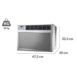 Ar Condicionado Janela Gree 7500 BTU/h Frio Eletrônico GJC07BK-D3NRND2A – 220 Volts - 2