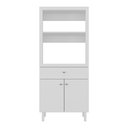 Ver imagem 6 de Balcão Multiuso 67,9cm 2 Portas 1 Gaveta para Forno e Micro-ondas Multimóveis Cr20344 Branco
