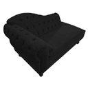 Ver imagem 2 de Diva Recamier Diana 140cm Lado Direito Corano Preto