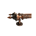 Ver imagem 3 de Puxador Duplo para Portas Estilo Colonial Jd 43cm Cobre Envelhecido