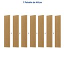 Ver imagem 6 de Rack com Painel Liso TV até 86 Polegadas Planejado 280x250cm Aruá CabeCasa MadeiraOriginals Marrom Jatobá