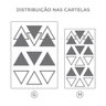 Kit Adesivos de Parede Triângulos-Rosa-G - 3