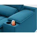 Ver imagem 7 de Sofá com Porta Copos Carregador USB Ret Rec Murano 2,50m Velosuede Royal - NETSOFAS