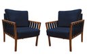 Ver imagem 1 de KIT 2 POLTRONAS DECORATIVA LUXO CALIFÓRNIA DORA BELA Califónia 129