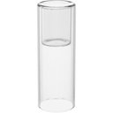 Ver imagem 1 de Vaso Decorativo de Borossilicato Transparente 20x7x7cm Enfeite Sala Mesa Estante