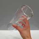 Ver imagem 4 de Vaso Decorativo de Borossilicato Transparente 20x7x7cm Enfeite Sala Mesa Estante