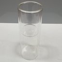 Ver imagem 5 de Vaso Decorativo de Borossilicato Transparente 20x7x7cm Enfeite Sala Mesa Estante