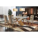 Ver imagem 1 de Conjunto Sala de Jantar Carol 180 MDF Vidro com 6 Cadeiras