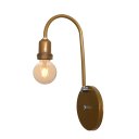 Ver imagem 1 de Arandela de Parede Colonial Retrô Simples Estilo J - Soquete E-27 – Abf Luminárias:dourado