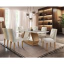 Ver imagem 1 de Conjunto Sala de Jantar Lara 6 Cadeiras Berlim Rufato