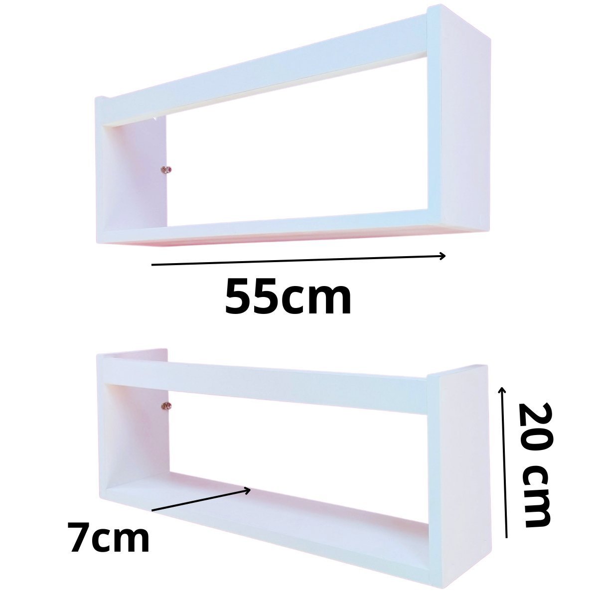 3 Nichos De Parede Porta Bonecos Infantis Estante De Brinquedos Mdf 55cm - 6