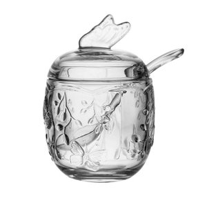 Açucareiro com Colher New Butterfly 220ml Cristal Ecológico
