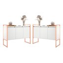 Ver imagem 1 de Aparador Buffet Estilo Industrial com Pés em Aço 2 Unidades