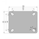 Ver imagem 3 de Rodizio Inox 304 Base Fixa 3 Pol. Flpi.312.ny.fp