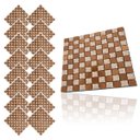 Ver imagem 3 de Pastilha de Vidro Adesiva Kit 16 Uni Parede Banheiro Cozinha Sala Decorativa Fácil Aplicacao Moderna