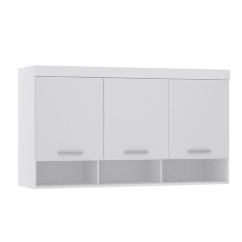 Guarda-roupa Modulado 145cm Aéreo 3 Portas Alpes Luciane