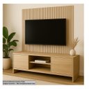 Ver imagem 2 de Kit 20 Ripas 5x90 em Mdf Cru 3mm Painel Shiplap Ripado
