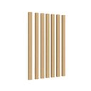 Ver imagem 3 de Kit 20 Ripas 5x90 em Mdf Cru 3mm Painel Shiplap Ripado