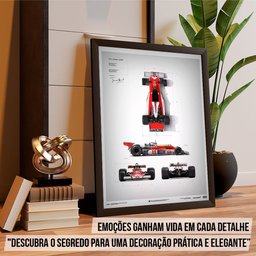 Quadro Decorativo Premium Quarto Moderno Carro F1 Mclaren - 3