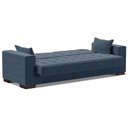 Ver imagem 7 de Sofá Cama Decorativo 210cm Beesley Suede Azul Marinho - Gran Belo