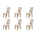 Ver imagem 1 de Kit 6 Cadeiras para Sala de Jantar Carol Rufato