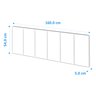 Cabeceira De Cama Paris Para Cama Box Queem 1,60x54:Preto - 3