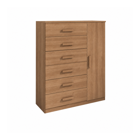 Cômoda Sapateira 6 Gavetas e 1 Porta Cinamomo Formimóveis