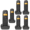 Kit Telefone Ts 2510 Intelbras e 5 Extensão Data Hora Alarme - 5