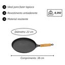 Ver imagem 4 de Kit Tapioqueira Frigideira 4 Ovos Sanduicheira Fogão Dupla