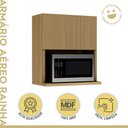 Ver imagem 4 de Armário Aéreo Micro 1 Porta Basculante 70cm 100% Mdf Rainha Nature