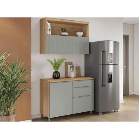 Cozinha Completa 2 Peças Marquesa CZ426 Nature/Verde Nesher