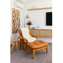 Ver imagem 5 de Manta Peseira de Tricot Solteiro/sofá 0,60x1,50m, Cor Bege - Magma Cotton