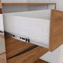 Ver imagem 5 de Guarda-roupa Casal Premium 6 Portas 6 Gavetas Ripado com Espelho Off White/nature - Henn