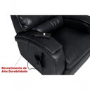 Ver imagem 3 de Cadeira Poltrona Reclinável Imperial Motorizada Courissimo com Lift Império Preto