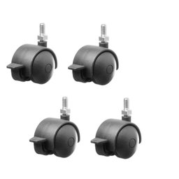 4 Rodízio Rd50 para Cama Box ou Baú e Móveis em Geral Modelo:trava - 1