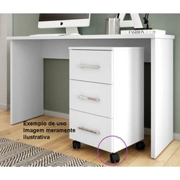 4 Rodízio Rd50 para Cama Box ou Baú e Móveis em Geral Modelo:trava - 2