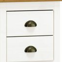 Ver imagem 5 de Mesa para Escritório Escrivaninha Home Office 2 Gavetas Mazzaro F06 Branco Freijó - Lyam Decor