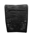 Ver imagem 4 de Poltrona Lotus com Puff para Jardim Varanda Gourmet Moderrna em Aço e Corda Náutica Resistente