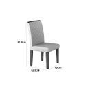 Ver imagem 4 de Sala de Jantar Milena Tampo MDF Vidro 6 Cadeiras Qr Rufato