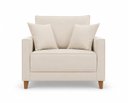 Ver imagem 4 de Conjunto Lisboa Linho Off Premium - Sofá 1.80 m + 2 Poltronas
