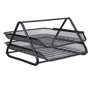 Organizador Documento Duplo Bandeja Escritorio Suporte Mesa Home Office Trabalho Arquivo Papel